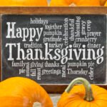 Happy Thanksgiving word cloud