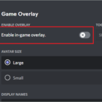 Disable Game Overlay