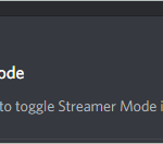 Disable Streamer mode