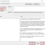Enable Force Classic start menu