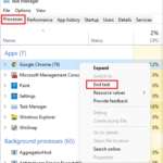 End task for unwanted apps