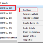 End the Discord task