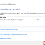 Issues with network fixed