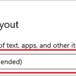 Make Windows scaling 100%
