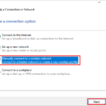 Manually connect to a wireless network