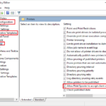 Open Allow Print Spooler to accept client connections