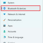 Open Bluetooth & devices
