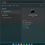 Open Command Prompt as administrator