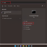 Open Command Prompt as administrator