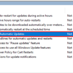 Open Configure Automatic Updates