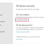 Open Core isolation