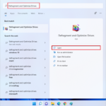 Open Defragment and Optimize Drives