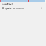 Open Edit group policy