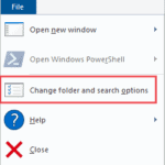 Open File Explorer Options