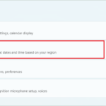 Open Language & region