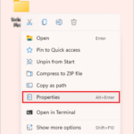 Open Properties