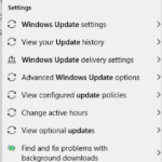Open Windows update settings