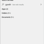 Open group policy editor