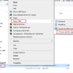Open ini file with another app