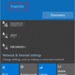 Open network properties
