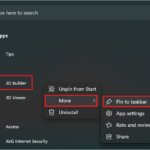 Pin the app to taskbar
