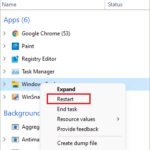Restart Windows Explorer