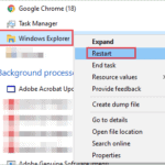 Restart Windows Explorer