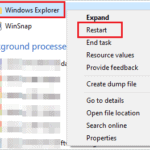 Restart Windows Explorer
