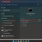 Run Command Prompt as administrator