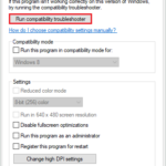 Run compatibility troubleshooter