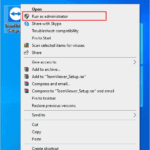 Run the installer as administrator