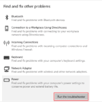Run the troubleshooter