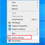 Select Display settings