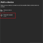 Select the device