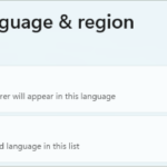 Select the preferred language from drop-down menu