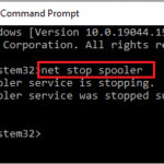 Stop Spooler Service