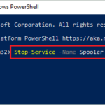 Stop the Print Spooler service
