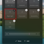 Unpin the settings