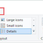 View hidden items in the folder