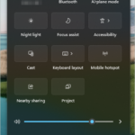 Windows 11 Quick Settings