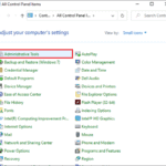 click-on-administrative-tools