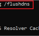 ipconfig flushdns command