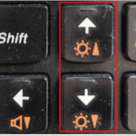 keyboard shortcuts for brightness control