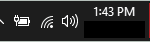 notification icon on the taskbar