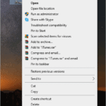 open iTunes properties