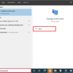 open-screensaver-settings