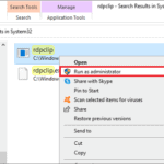 run-rdpclip-as-administrator