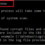 sfc command with output