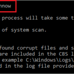 sfc command with output