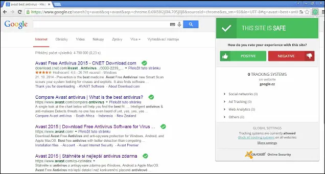 avast online security extension